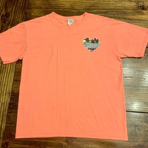 FOTL Girls Graphic Peach Padre Island T-Shirt (L)